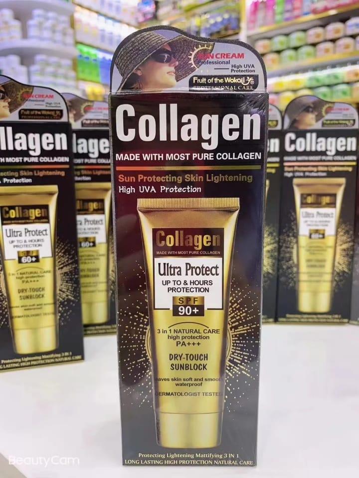 SPF 90+ Waterproof Sunblock Pakistan | Collagen, Anti-Aging & Non-Greasy (100ml)