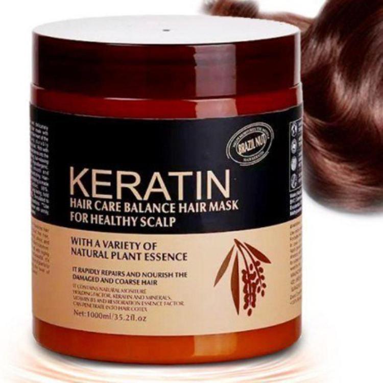 Nourishing Hair Mask for Frizz Control & Shine – Deep Conditioning Treatment for All Hair Types, 2 × 500ml