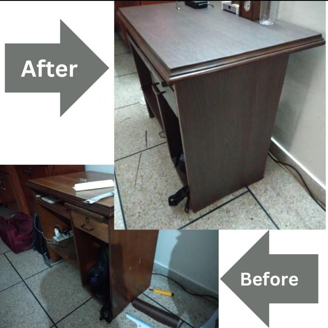 Elegant Brown Abstract Vinyl Wall Sticker - Self-Adhesive Modern Home Decor Mural (48" x 16")