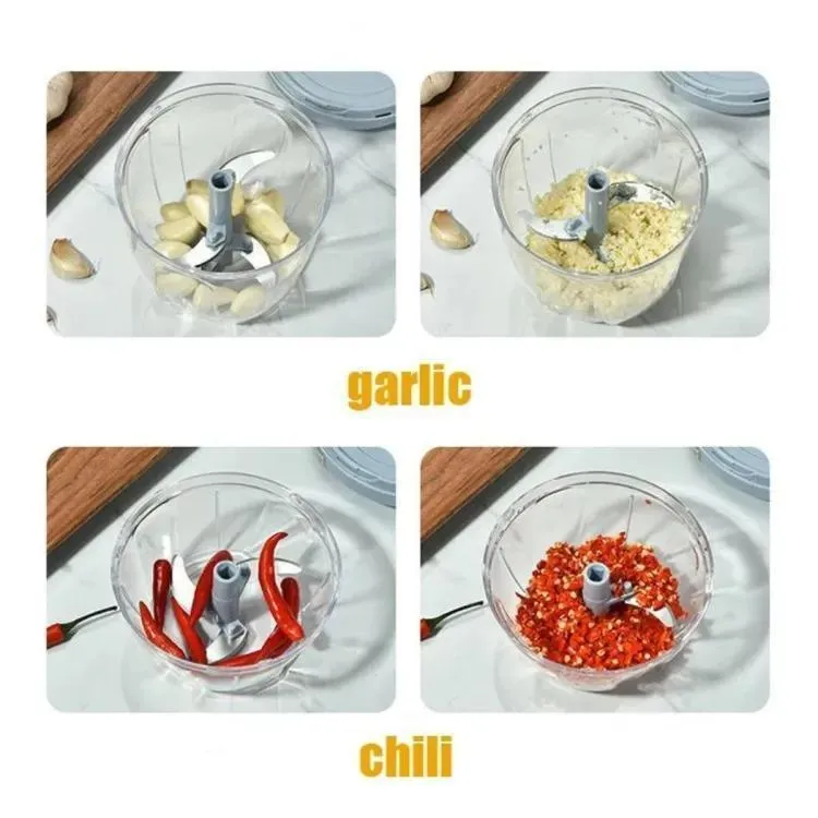 Hand Pull Manual Food Chopper – Compact Vegetable & Onion Cutter