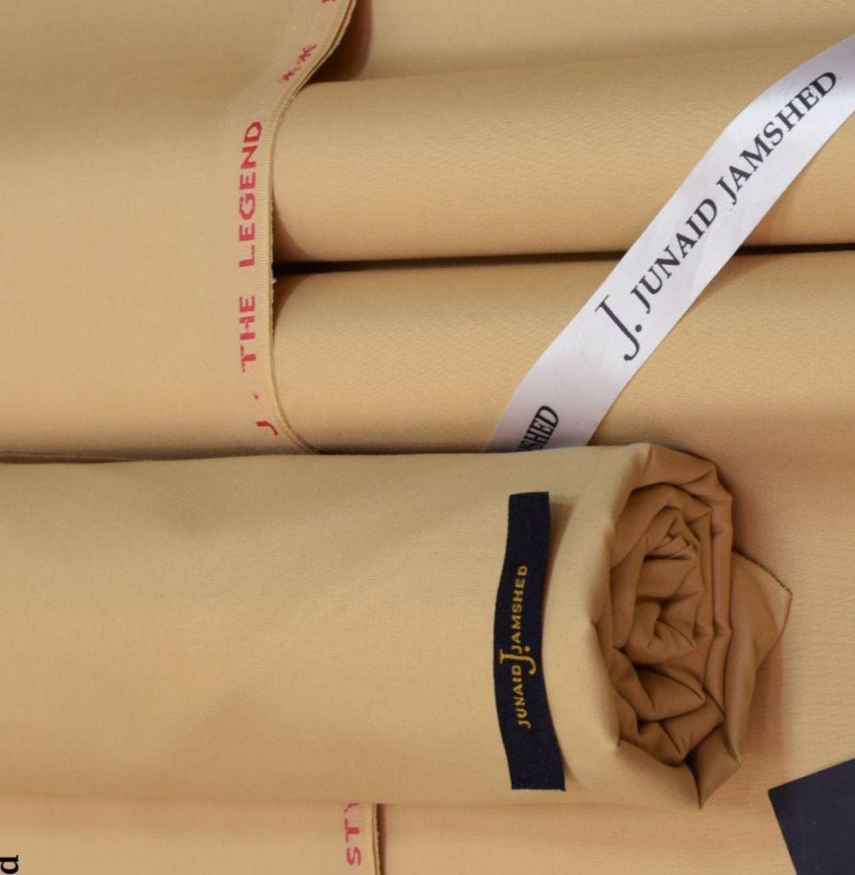 Premium Boski Plain Brown Unstitched Suit – Summer Collection