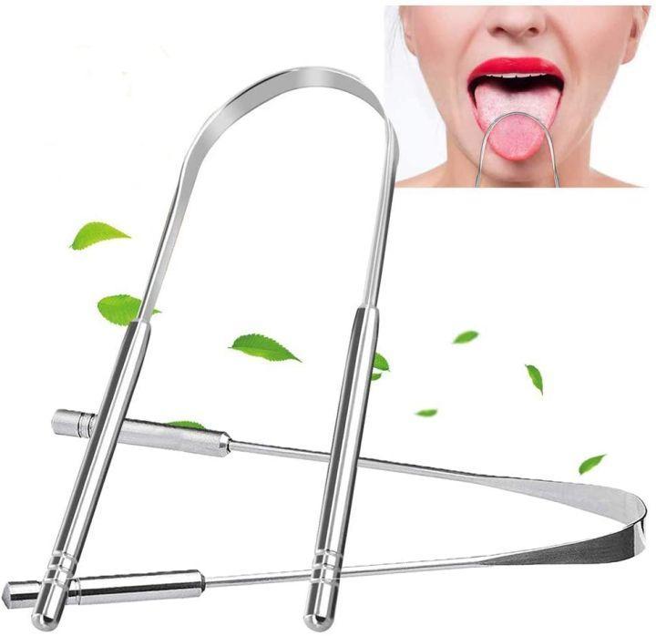 Stainless Steel Tongue Cleaner for Daily Oral Hygiene – Effective Bacteria Removal for Fresh Breath