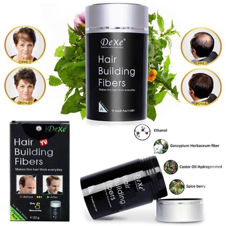 Dark Brown Hair Building Fibers for Instant Thicker Hair – Natural-Looking Hair Loss Concealer for Men & Women
