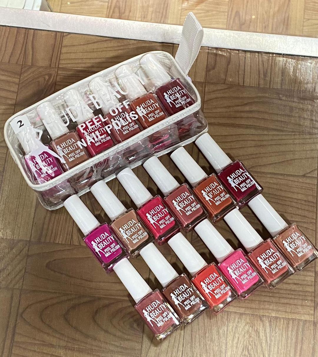 Quick-Drying Peel Off Nail Polish Set – 12 Pcs Smooth Coverage, Easy Removal