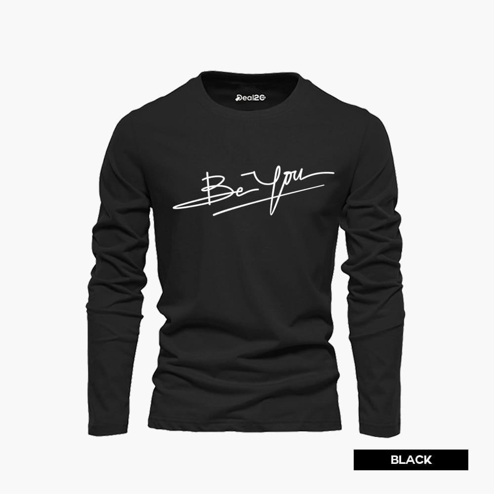 Men’s Printed Cotton Jersey T-Shirt Set – 3-Piece Multicolor Round Neck Pack