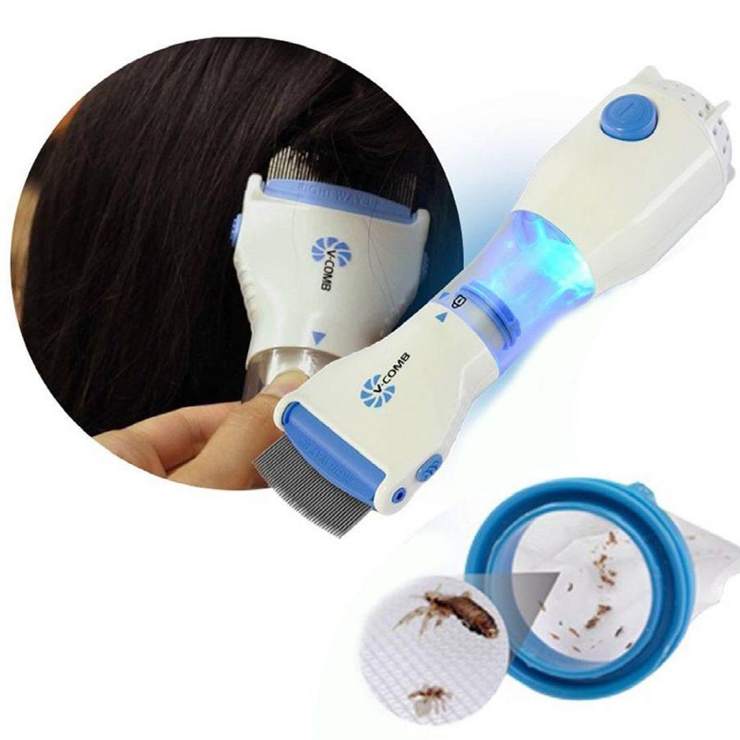 Durable Electric Anti-Lice V-Comb | 1 Pc Premium Lice Removal Tool for Kids & Adults