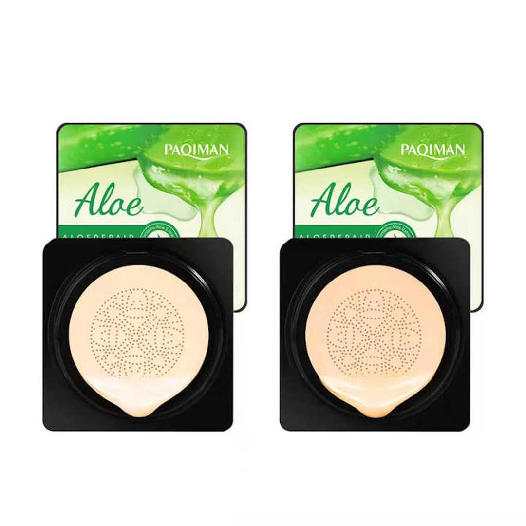 Aloe Vera Air Cushion BB Cream – Hydrating Gel Formula, Natural Beige Shade with Medium Coverage & Dewy Finish