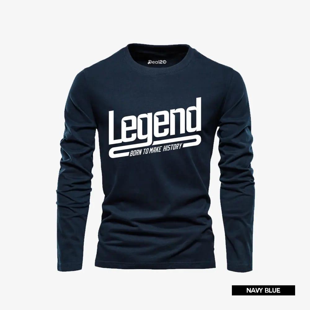 Men’s Printed Cotton Jersey T-Shirt Set – 3-Piece Multicolor Round Neck Pack