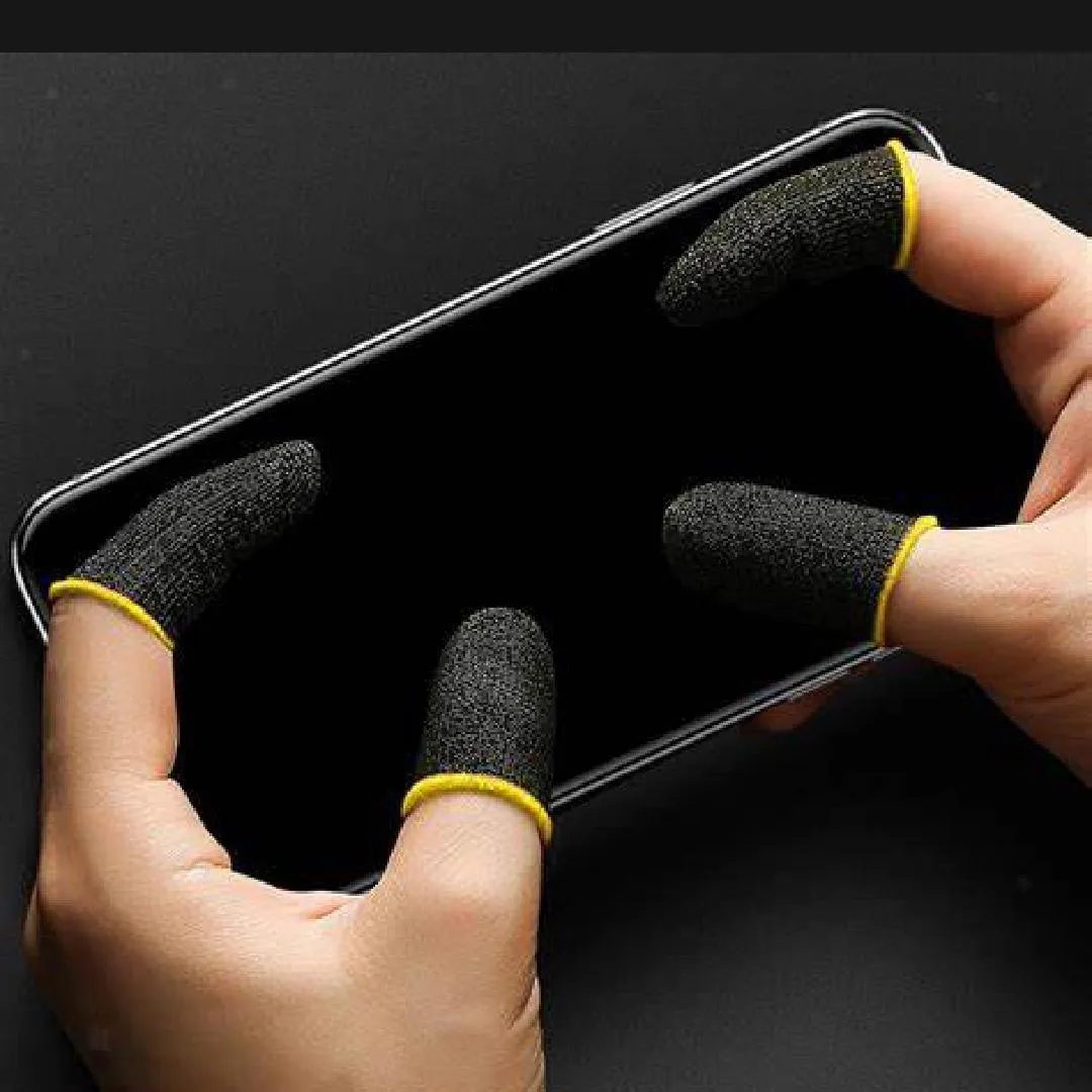 Gaming Thumb Sleeves Pack of 20 | Anti-Sweat, Ultra-Smooth for PUBG, Free Fire & Mobile Gaming