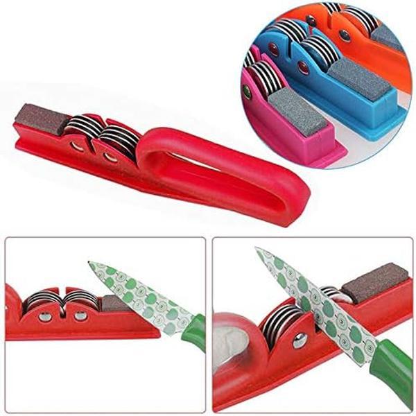 Multi-Purpose Knife & Scissor Sharpener – Durable ABS Hand Tool