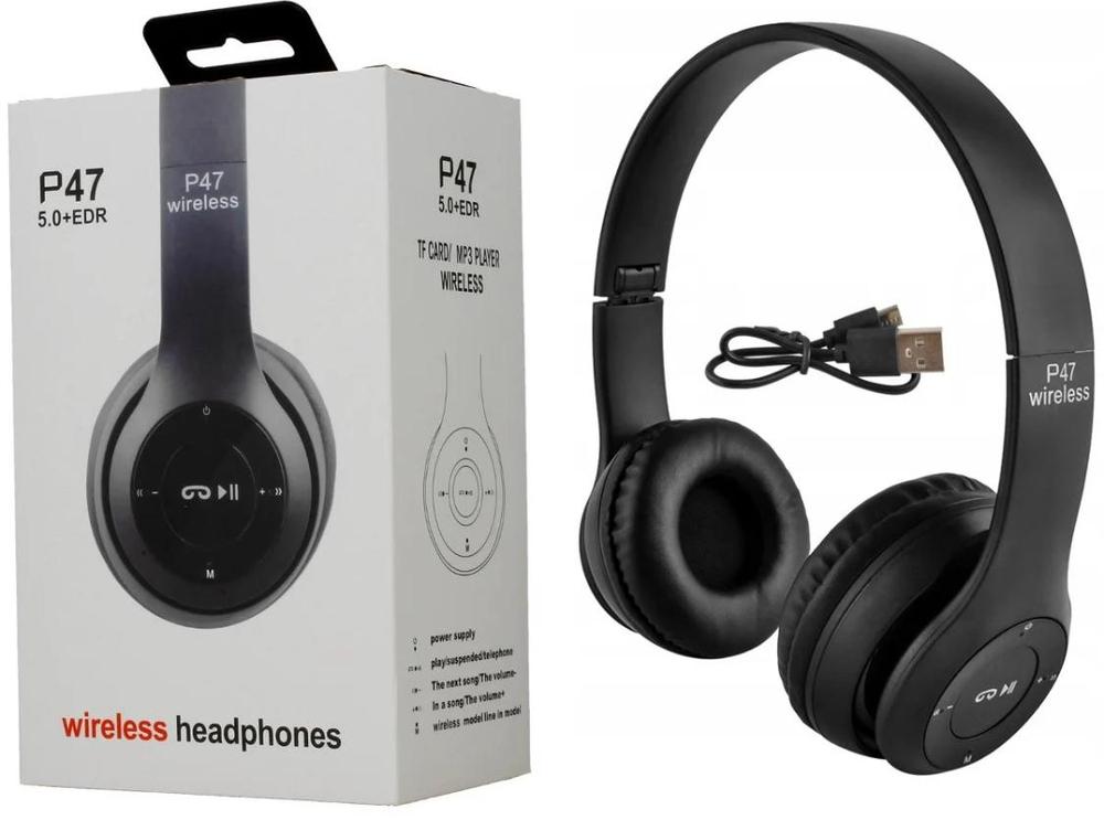 Wireless Stereo Bluetooth Headphones with FM Radio, TF Card & AUX Support