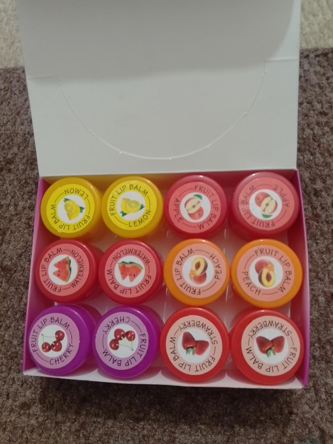 Moisturizing Flavored Lip Balm - 1 Pack | Hydrating Shades: Red, Pink, Peach & More