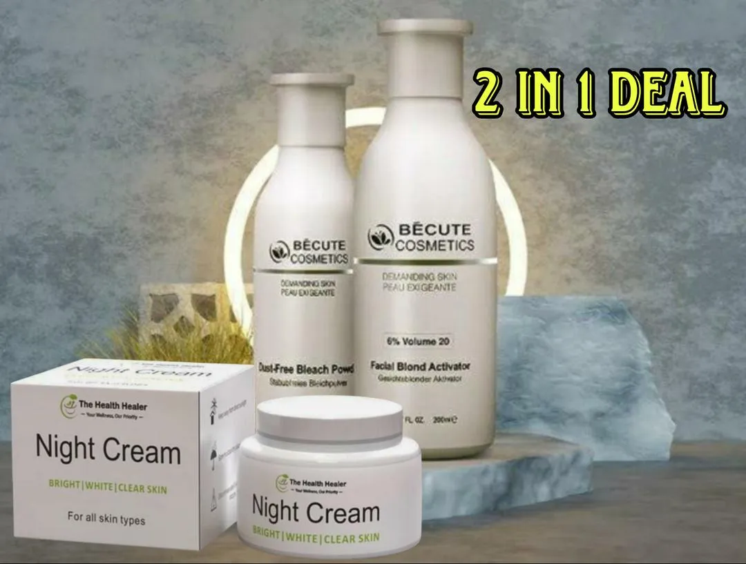 2-In-1 Skincare Bundle: Becute Skin Polisher with Activator & Rejuvenating Night Cream – Pack of 2