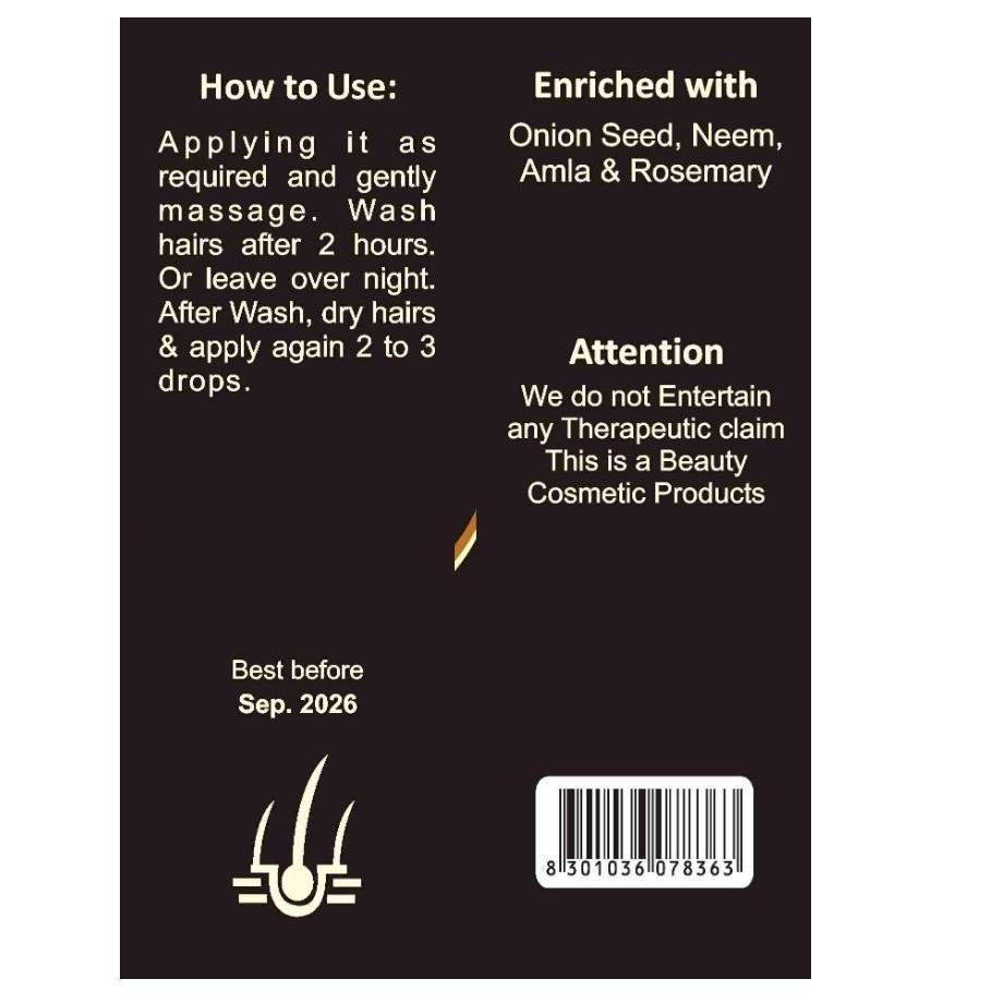 Magic Touch 60ml Organic Hair Growth & Anti-Hair Fall Oil: The Natural Solution for Hair Revitalization