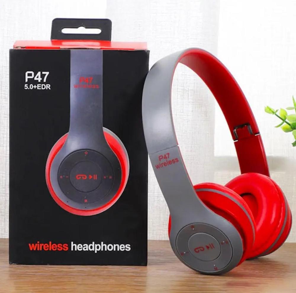 Wireless Stereo Bluetooth Headphones with FM Radio, TF Card & AUX Support