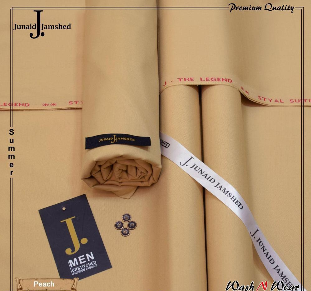 Premium Boski Plain Brown Unstitched Suit – Summer Collection