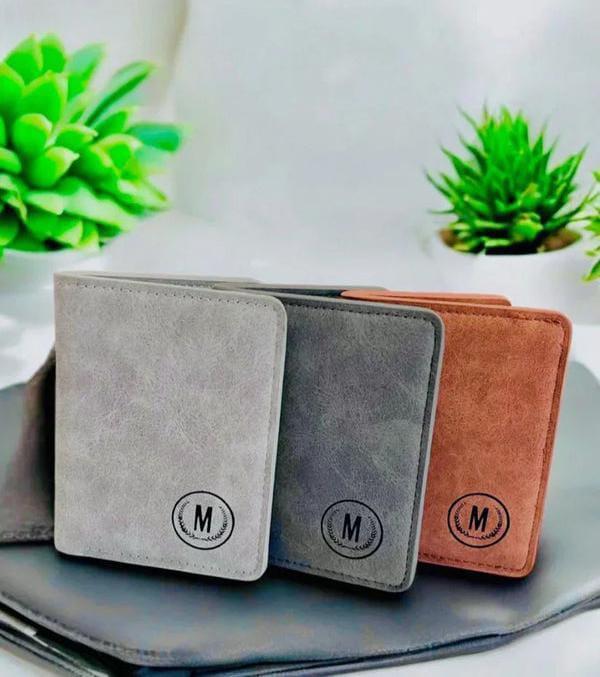 Premium Multicolor Leather Wallet – Minimalist Plain Design | Durable Genuine Leather Accessory for Everyday Carry