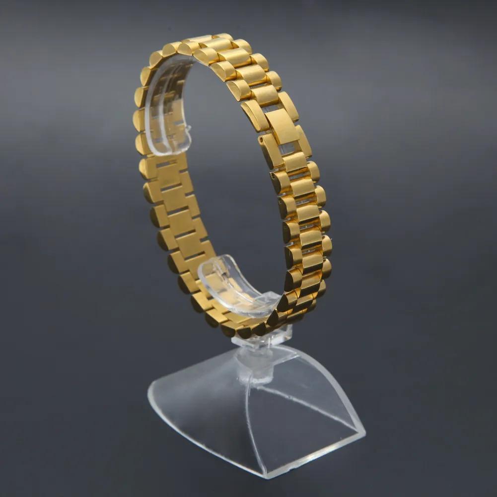 Gold Plated Unisex Chain Bracelet | Adjustable Stainless Steel Jewelry