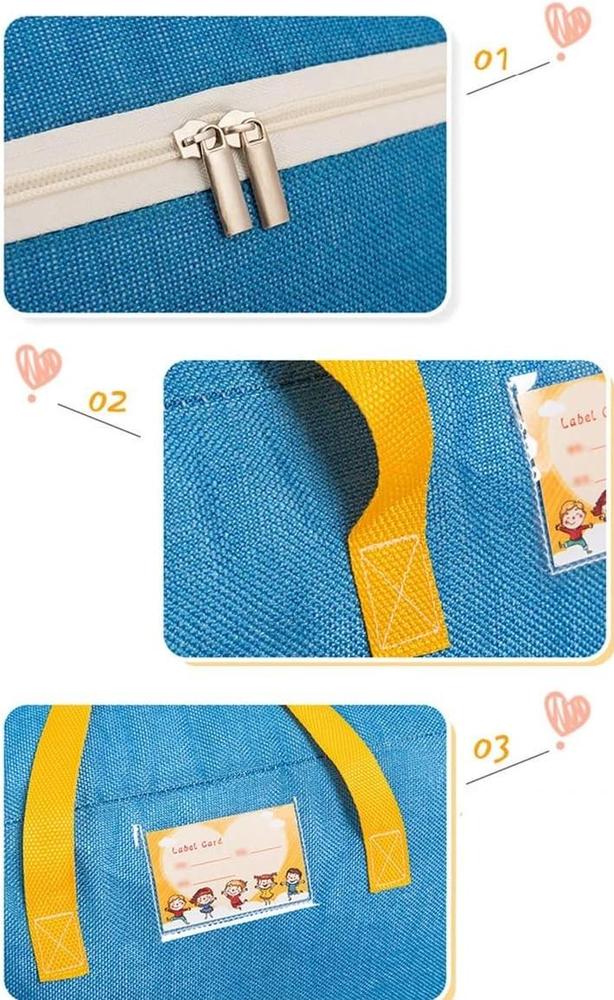 Unisex Linen Multi-Purpose Baby Diaper Bag – Spacious Blue Baby Travel & Storage Bag