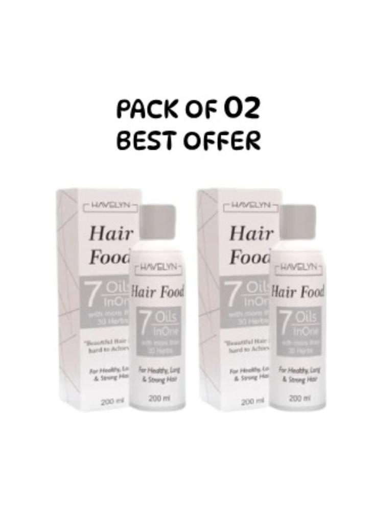 7 in 1 Hair Food Oil for Hair Growth – 400ml Value Pack (2 x 200ml) | Natural Hair Strengthening & Shine Treatment