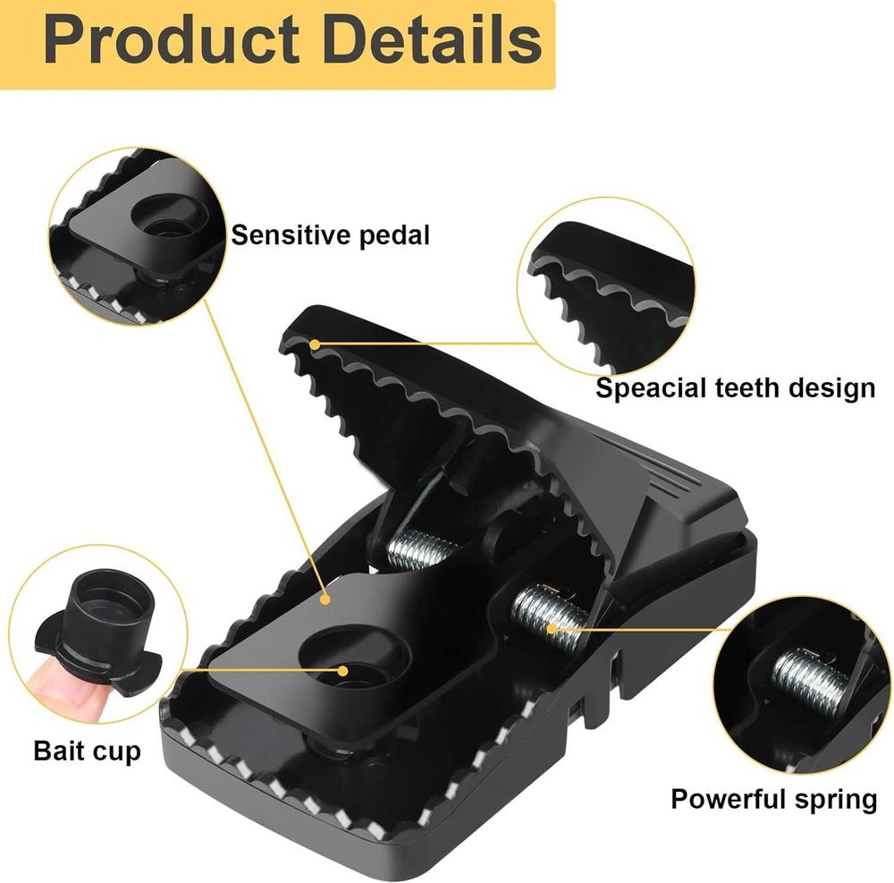 Mouse Trap Mouse Catcher - Pack of 3 | Powerful Snap Traps for Instant Rodent Control