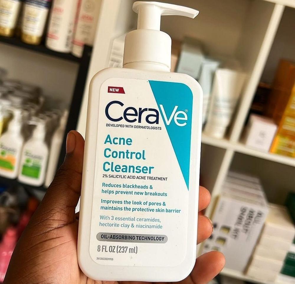 CeraVe Acne Control Cleanser: 2% Salicylic Acid for Clear, Soothed Skin