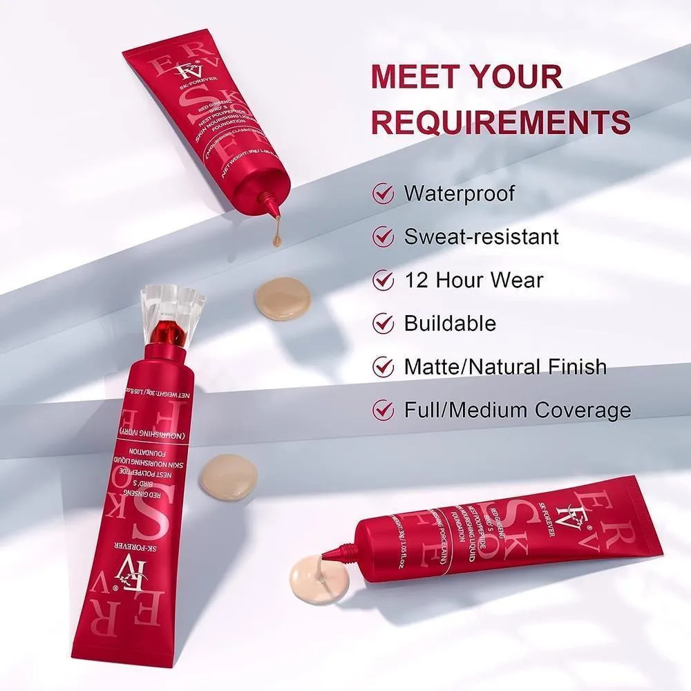 Red Diamond Long-Lasting Waterproof Liquid Foundation - 30g