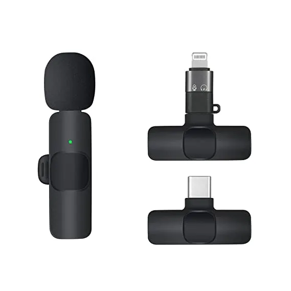 K9 Collar Wireless Microphone - Lavalier Mic for iPhone, Android & Type-C Devices -K-9 Wireless Microphone