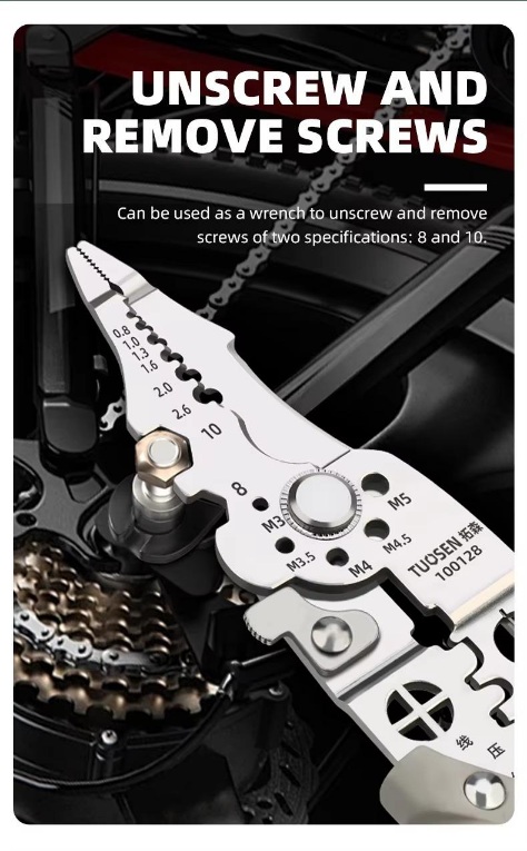 Heavy-Duty Chrome Vanadium Steel Wire Cutters - Precise Industrial Cutting Tool, Grey