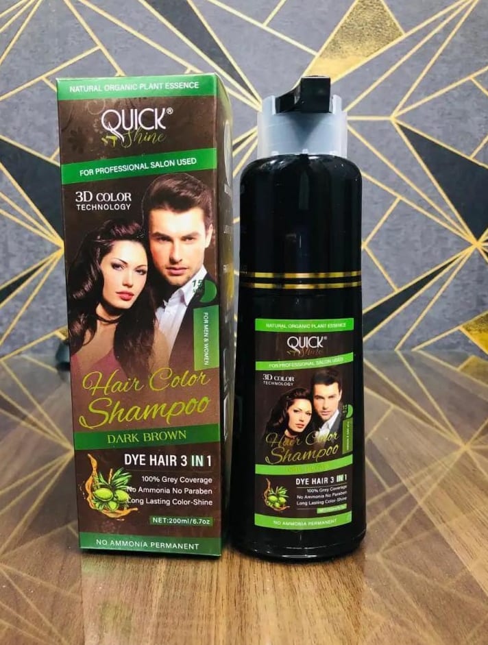 Liquid Hair Color for All Hair Types – Black & Dark Brown with Long-Lasting Shine