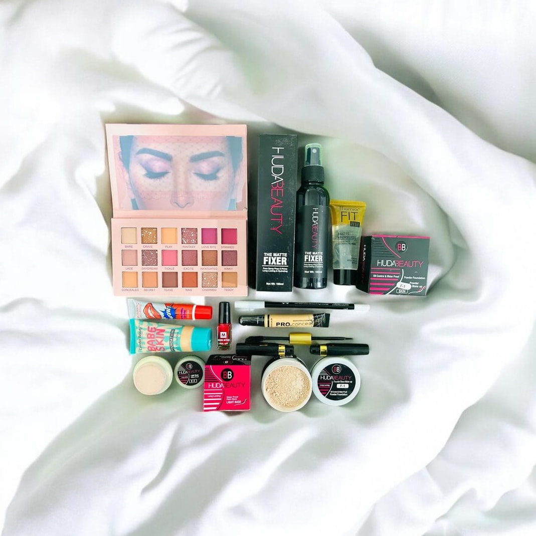 11-in-1 Complete Makeup Kit for Women | Eyeshadow, Foundation, Primer, Concealer, Mascara, Lip & Nail Essentials