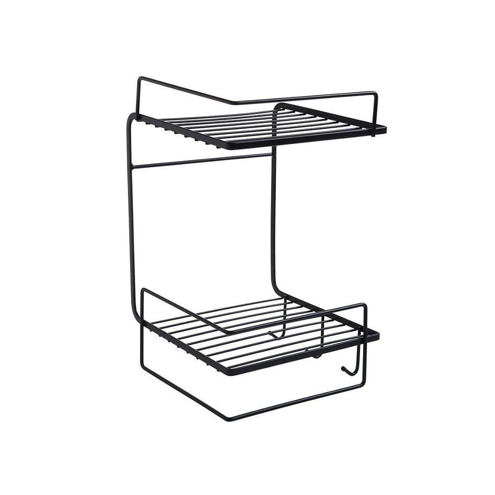 Black Stainless Steel Organizer – Durable Tool Storage Rack for Efficient Space Saving & Easy Access