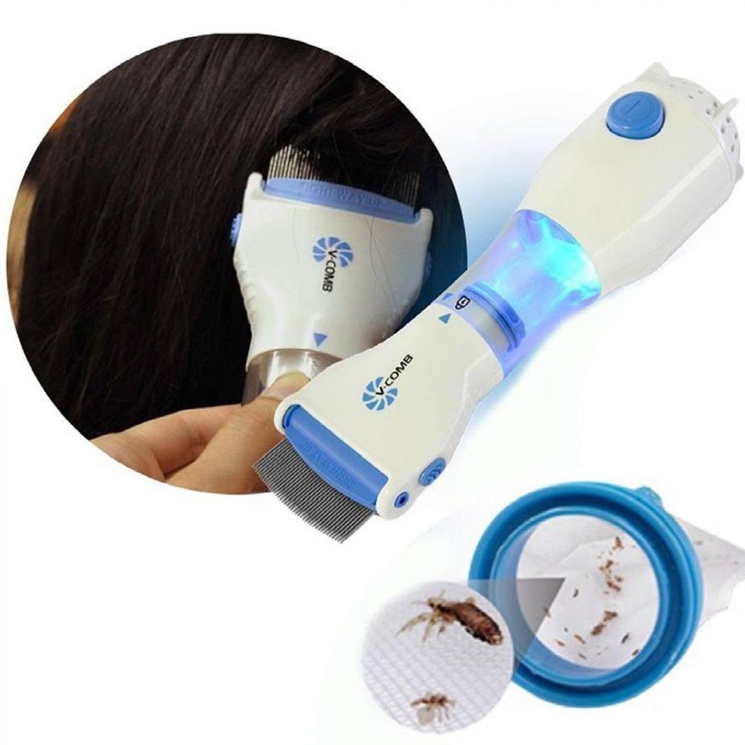 Durable Electric Anti-Lice V-Comb | 1 Pc Premium Lice Removal Tool for Kids & Adults