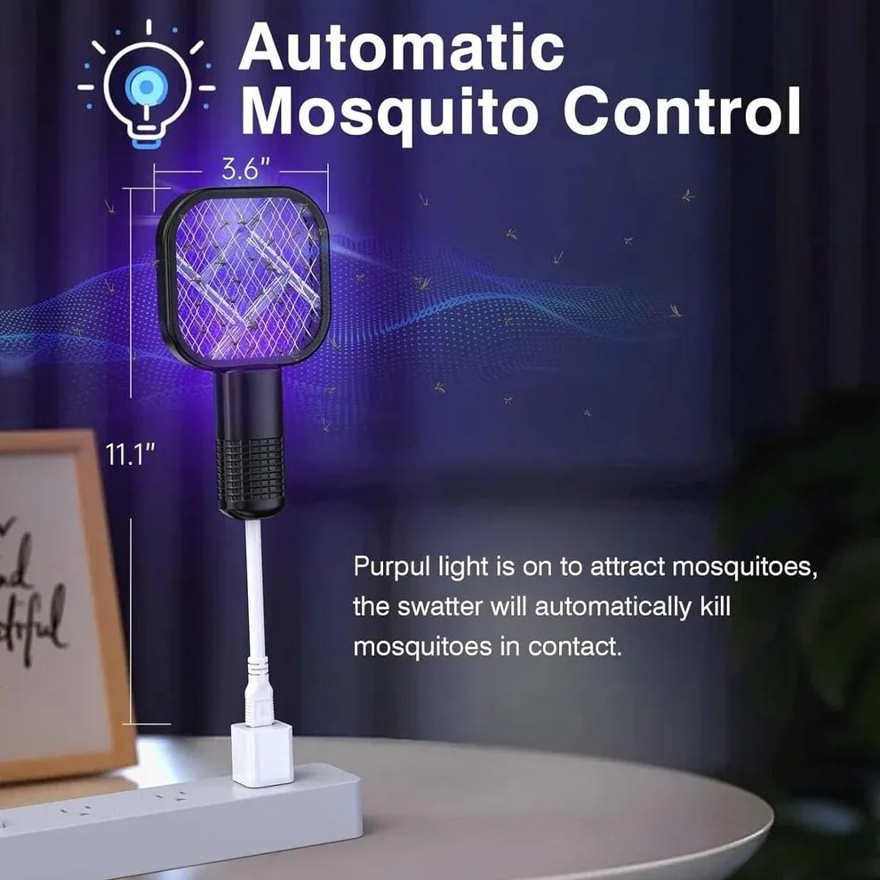 Portable Electric Mosquito Swatter – Safe, Chemical-Free & Durable Insect Killer