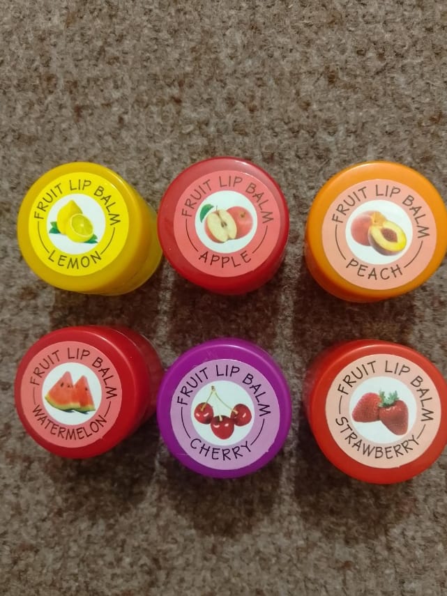 Moisturizing Flavored Lip Balm - 1 Pack | Hydrating Shades: Red, Pink, Peach & More