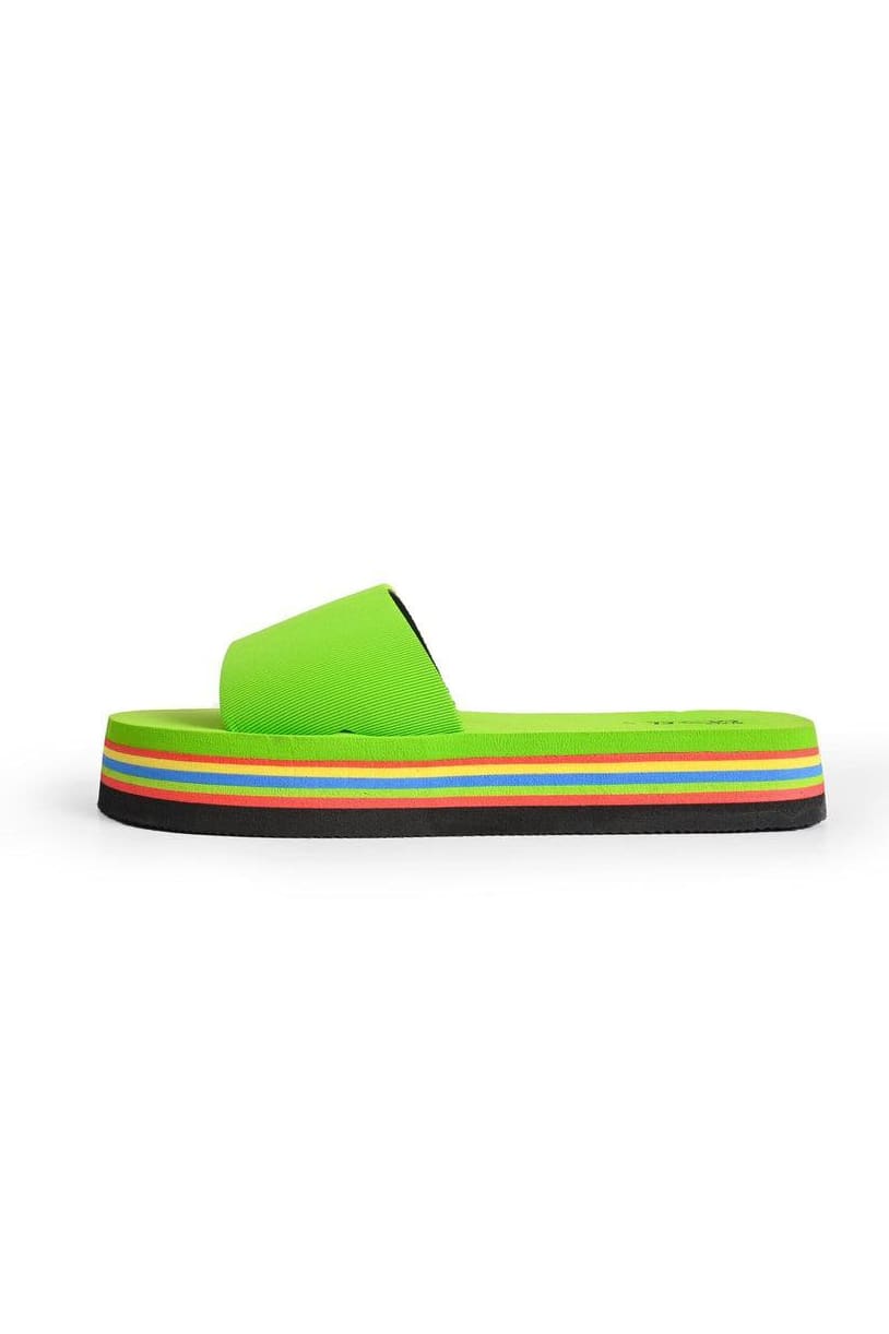 Women's Green EVA Sandals - Casual Lightweight Summer Slides | Non-Slip Comfort Footwear