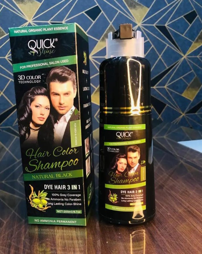 Liquid Hair Color for All Hair Types – Black & Dark Brown with Long-Lasting Shine