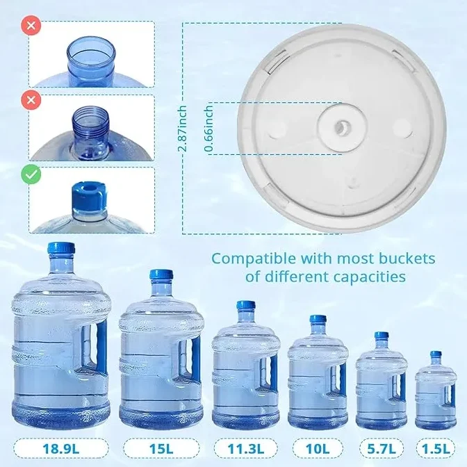 FRAKIN Portable Electric Water Bottle Pump, Universal USB-Rechargeable Dispenser with On/Off Switch for Camping, Kitchen, and Workshop
