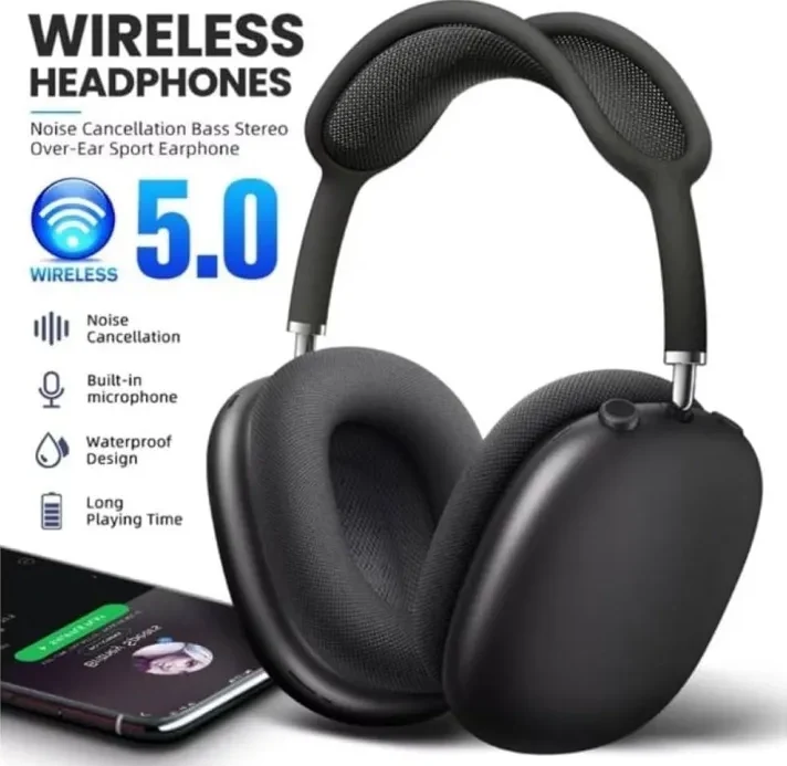 P9 Wireless Bluetooth Headphones / gionee handsfree/ Handsfree Realme_ / Earphone Realme_ for Surround Sound Best for Online Class,Gaming, Streaming, and Listening Music