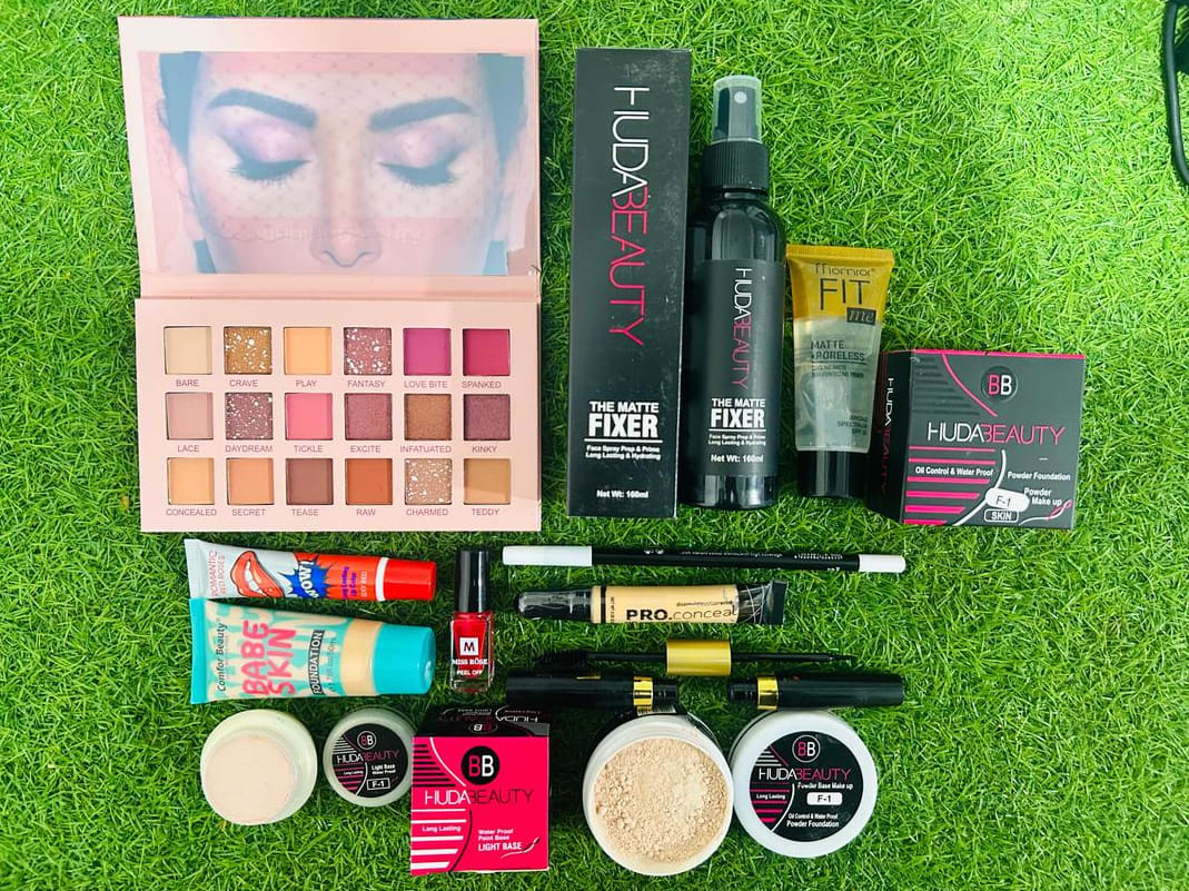 11-in-1 Complete Makeup Kit for Women | Eyeshadow, Foundation, Primer, Concealer, Mascara, Lip & Nail Essentials