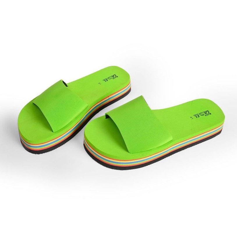 Women's Green EVA Sandals - Casual Lightweight Summer Slides | Non-Slip Comfort Footwear