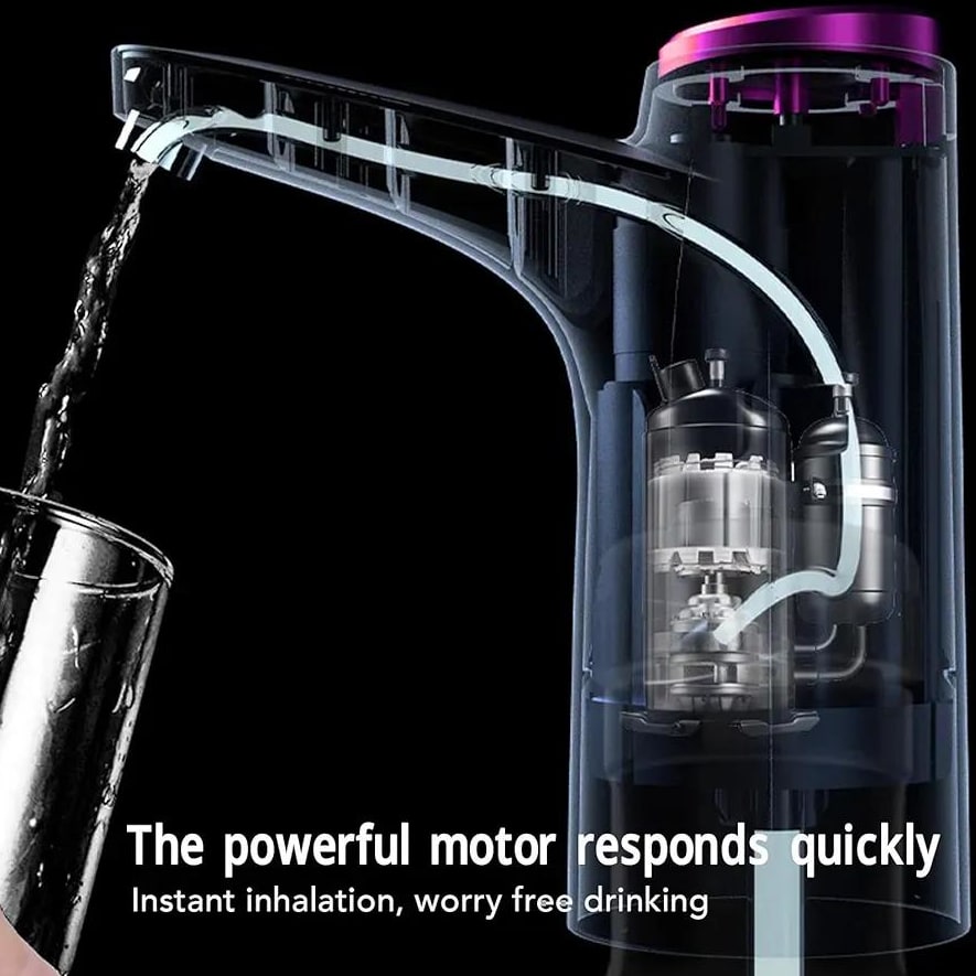 Durable ABS Plastic Water Dispenser – Easy to Clean, Low Maintenance, Black Finish