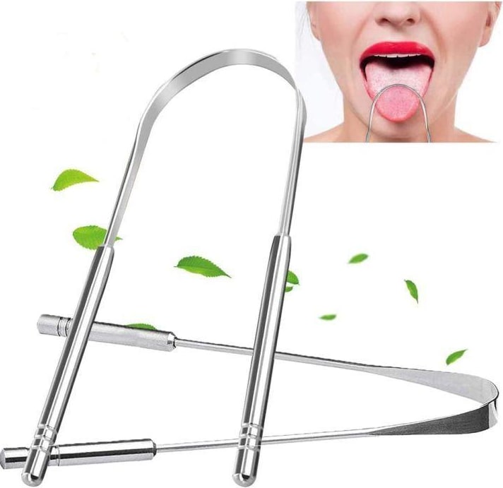 Stainless Steel Tongue Cleaner for Daily Oral Hygiene – Effective Bacteria Removal for Fresh Breath