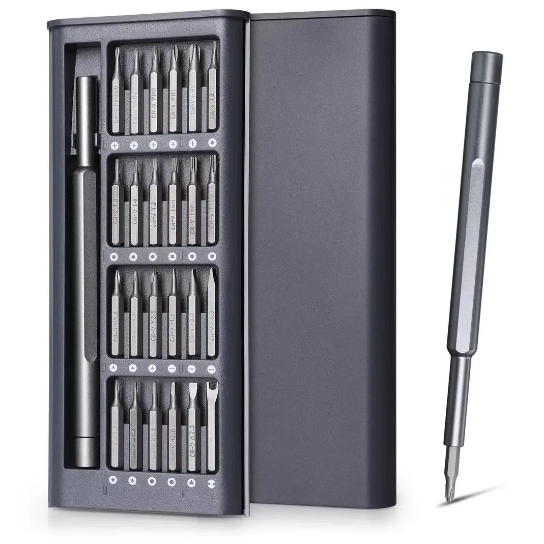 25-in-1 Precision Screwdriver Set – Chrome Vanadium Steel Tool Kit with Portable Case for Home & Electronics Repair