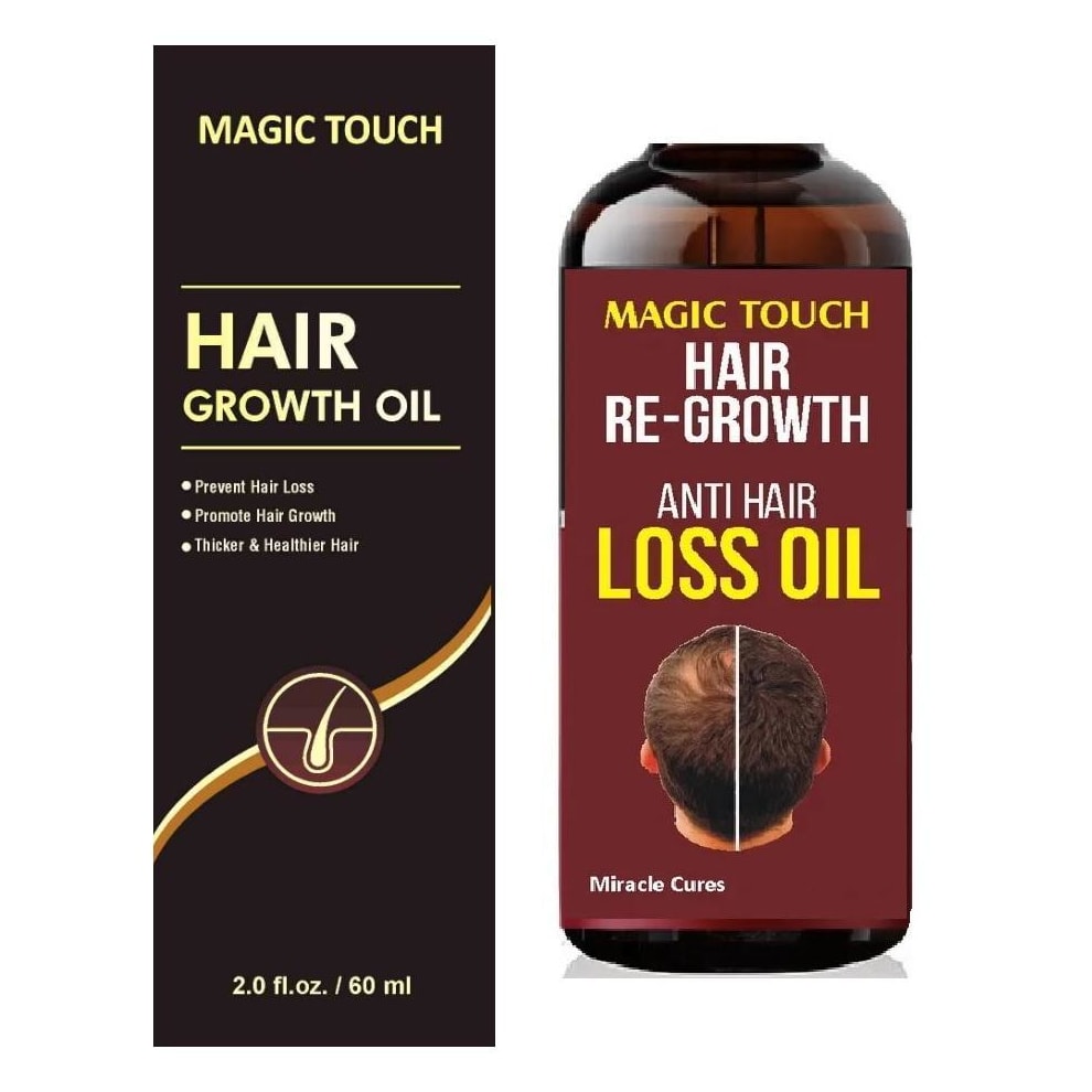 Magic Touch 60ml Organic Hair Growth & Anti-Hair Fall Oil: The Natural Solution for Hair Revitalization