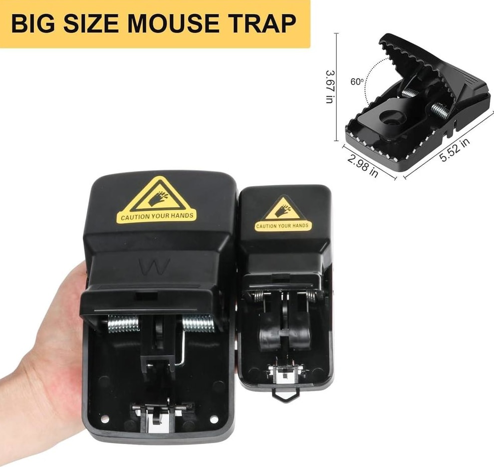 Mouse Trap Mouse Catcher - Pack of 3 | Powerful Snap Traps for Instant Rodent Control