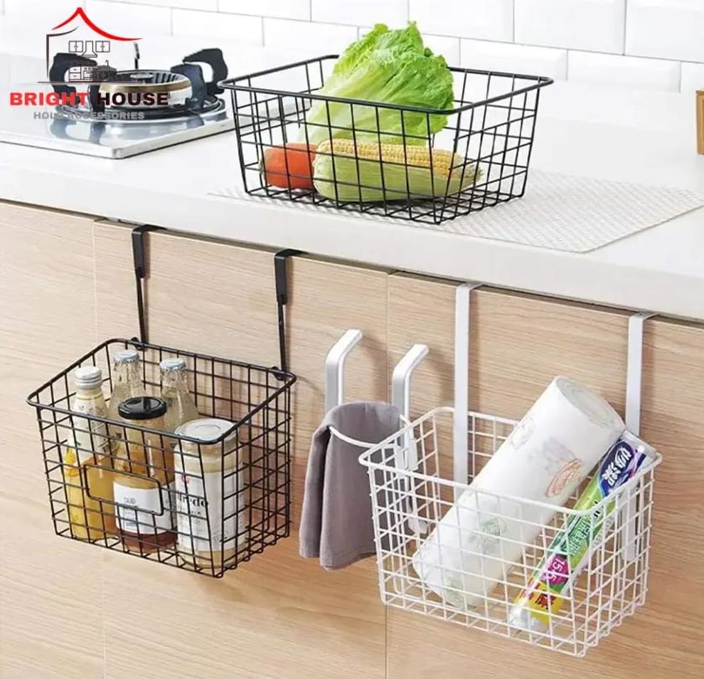 Durable Metal Storage Basket – Multi-Purpose Wire Organizer for Home, Kitchen, Bathroom & Office