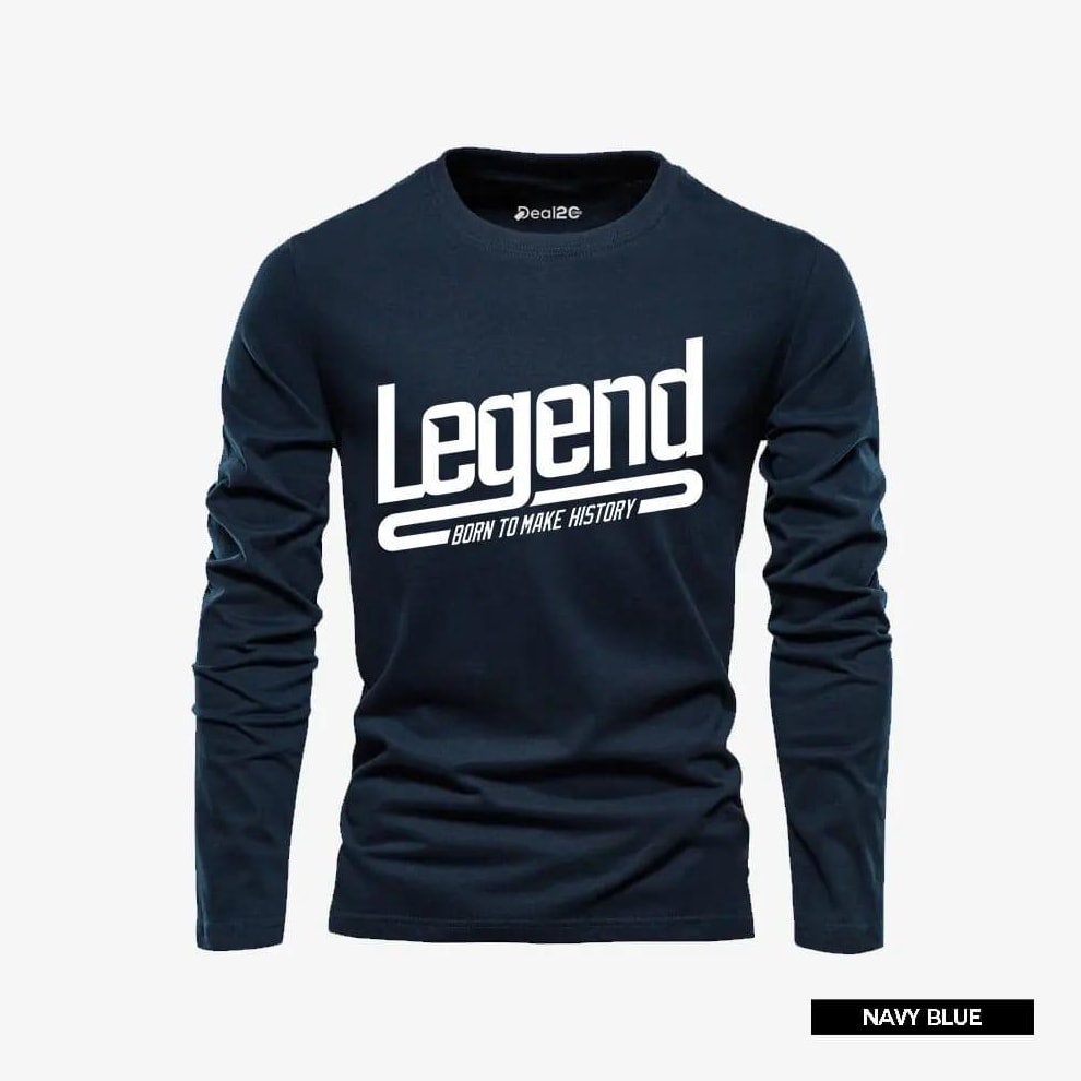 Men’s Printed Cotton Jersey T-Shirt Set – 3-Piece Multicolor Round Neck Pack