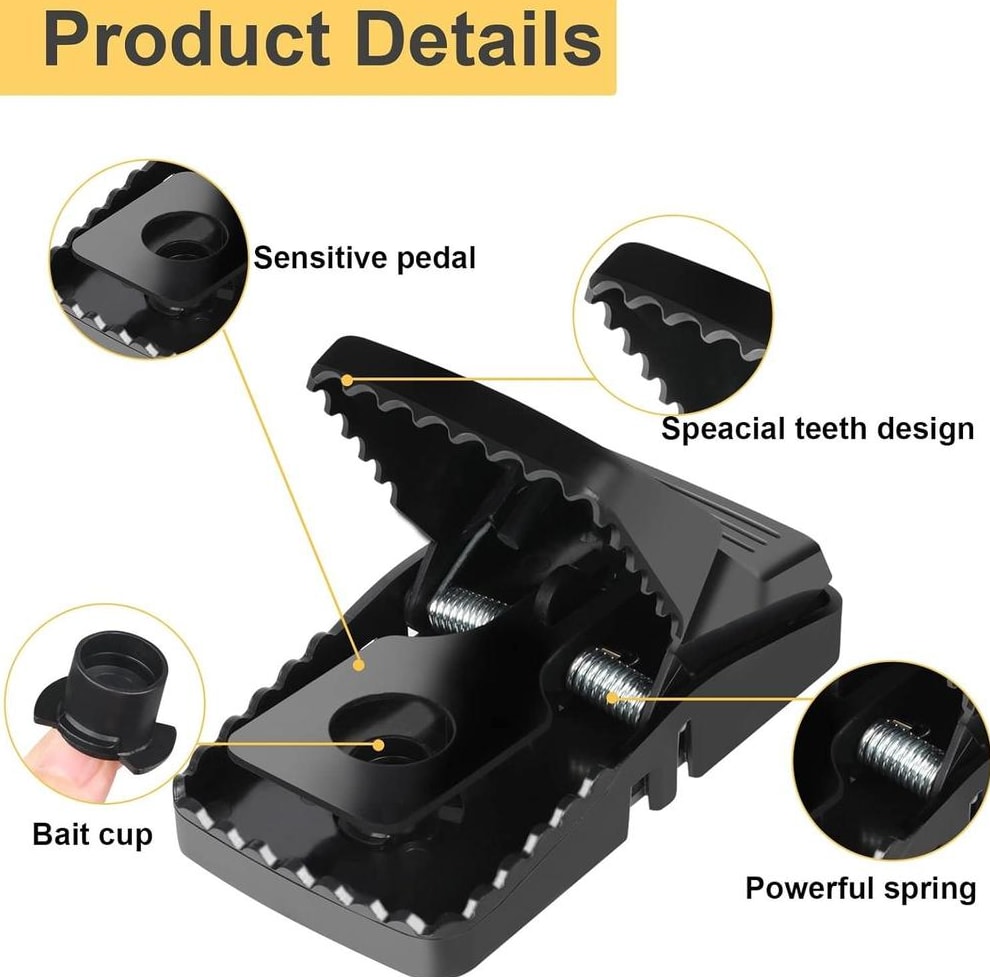 Mouse Trap Mouse Catcher - Pack of 3 | Powerful Snap Traps for Instant Rodent Control