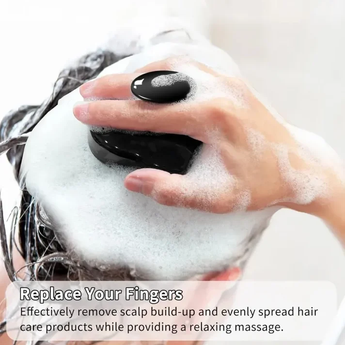Silicone Shampoo Brush Clean The Scalp Thoroughly Scalp Massage Easy Foam Head Massage Brush Shampoo Brush Bath Comb Care Tool